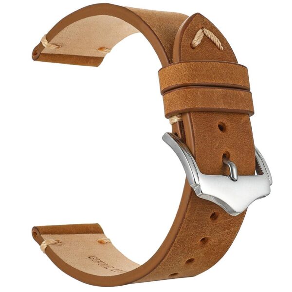 Light Brown Seiko Mods Leather Watch Strap in Calf - 18,20,22mm