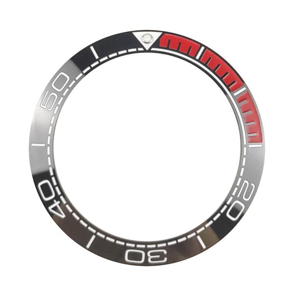 Bezel Black & Red Seiko Mods Seamaster 41.5/32.7mm Ceramic