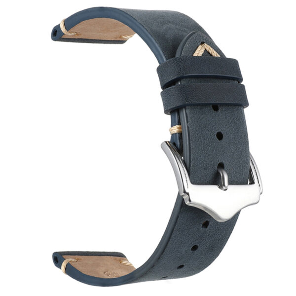 Blue Seiko Mods Leather Watch Strap in Calf - 18,20,22mm