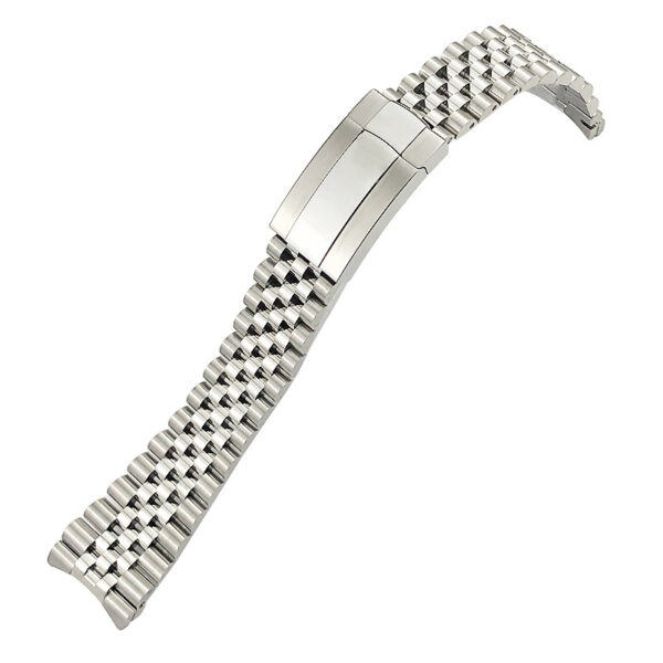 Silver Strap Bracelet Jubilee For Seiko Mod Datejust 20mm Stainless Steel