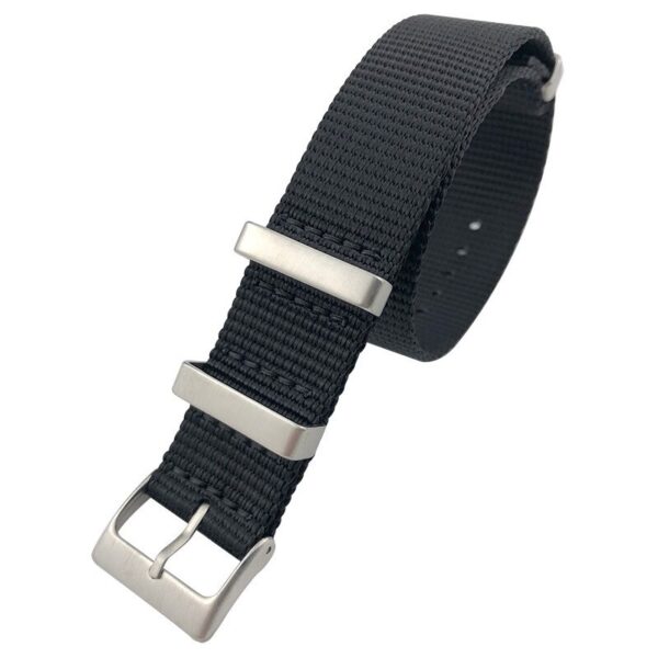 Black Nato Strap in Nylon - 20mm, 22mm