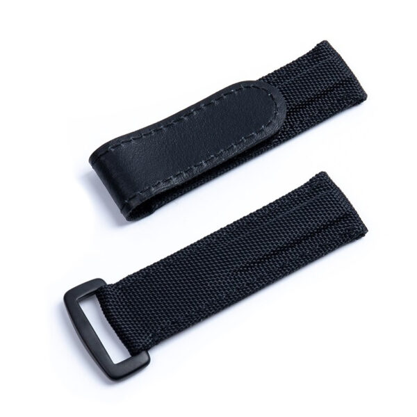 Black Strap Bracelet for Seiko Mod Submariner, Daytona, GMT in Nylon – 20mm