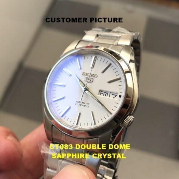 CT083 – Double Dome Sapphire Crystal – Seiko 5 – 29mm