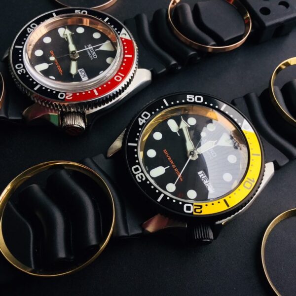 CT204 – Chapter Ring – SKX007 SRPD Case Type – Polished Gold
