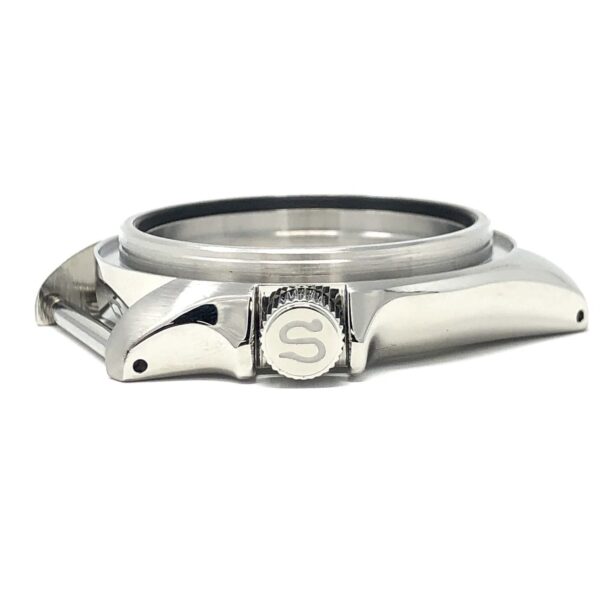 Polished Crown with S for Seiko SKX007 & Variants