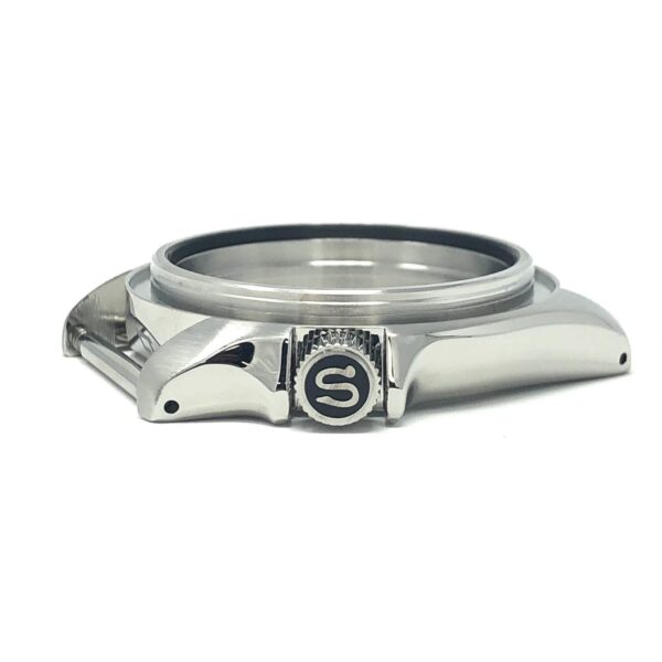 Polished SRP Turtle with Black Infill Crown for SKX007