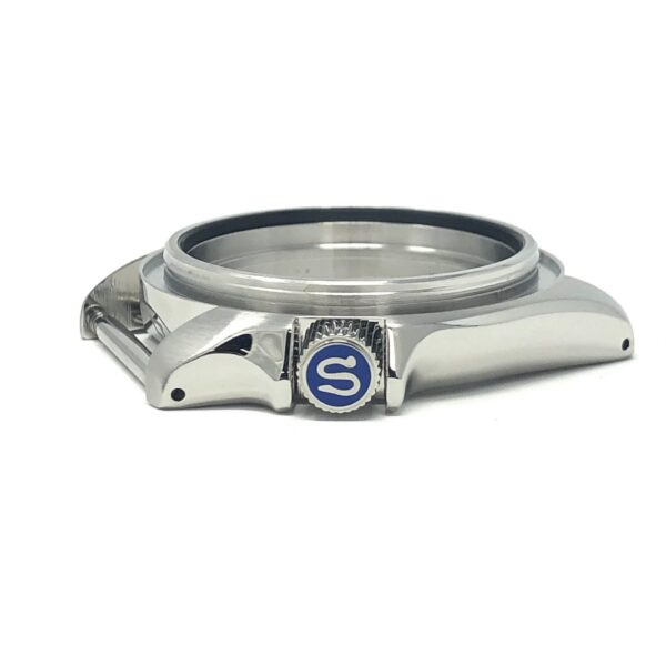 Polished SRP Turtle with Blue Infill Crown for SKX007
