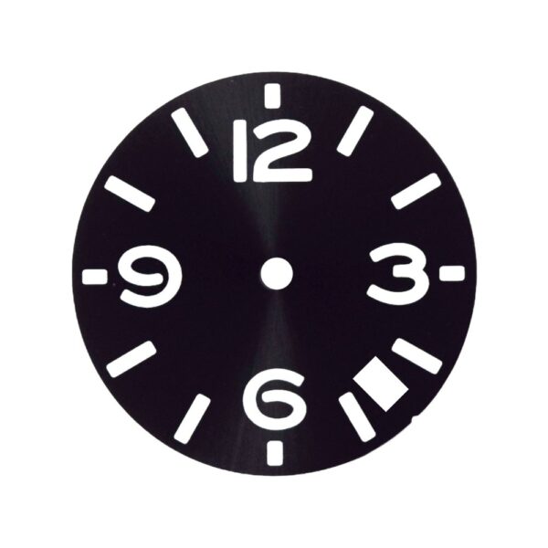 Seiko Black Sunburst Sterile Dial Open 6 and 9