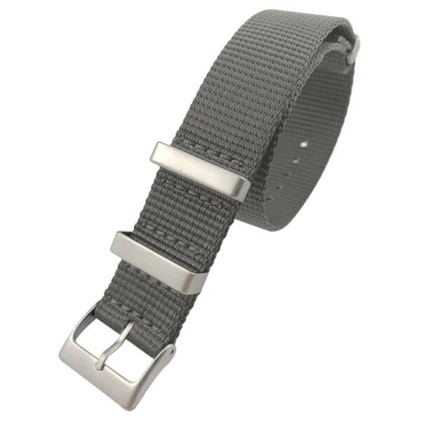 Gray Nato Strap in Nylon - 20mm, 22mm