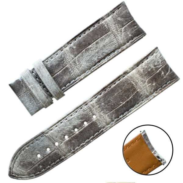 Handmade Himalayan Genuine Alligator Leather Strap Bracelet for Seiko Mod - 8 sizes