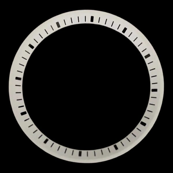 White with Black Markers Seiko SRPE Chapter Ring