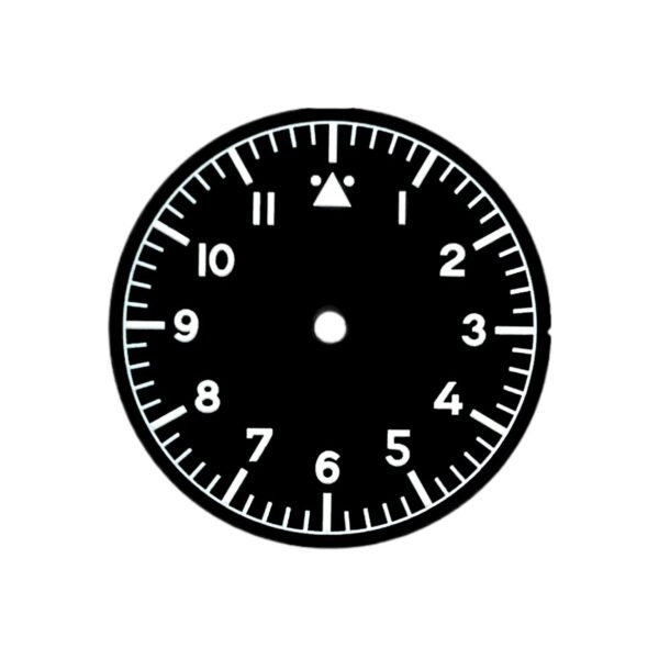 Matte Black Seiko Pilot Dial – 28.5mm