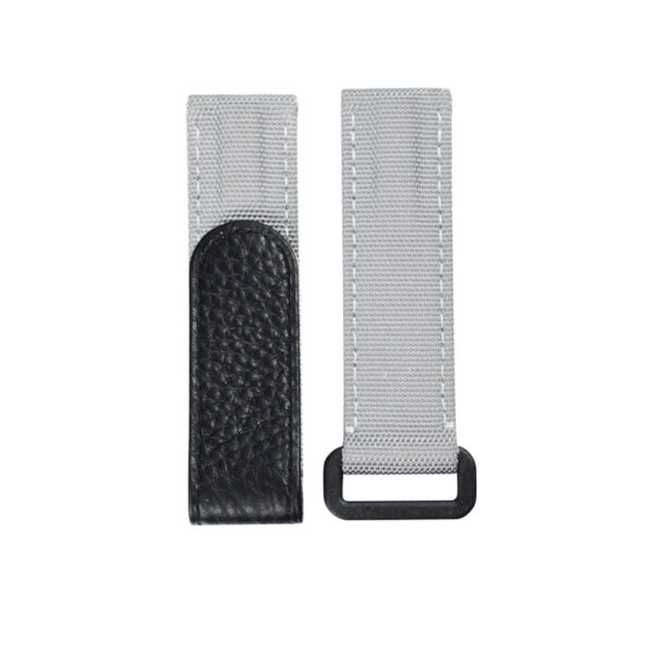 Grey Velcro Strap Bracelet for Seiko Mod Submariner, Daytona, GMT in Nylon - 20mm