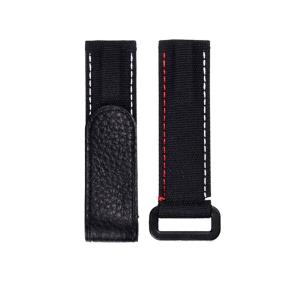 Black, Red, White Strap Bracelet for Seiko Mod Submariner, Daytona, GMT in Nylon - 20mm