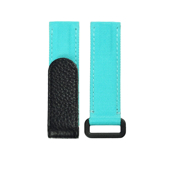 Blue Tiffany Velcro Strap Bracelet for Seiko Mod Submariner, Daytona, GMT in Nylon - 20mm