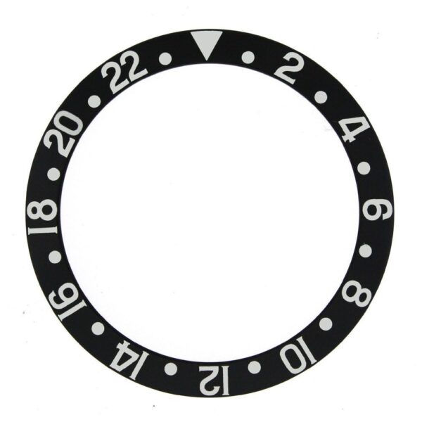 Black Aluminum Insert Bezel for Seiko Mods Submariner, GMT I 37.4mm