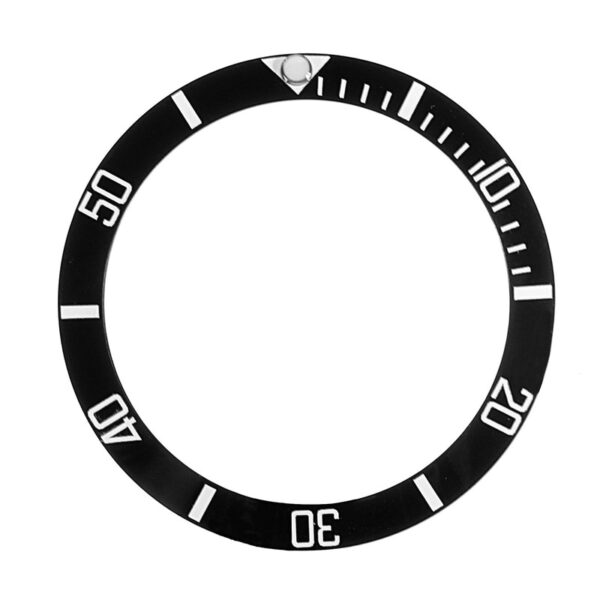 Black Aluminum Insert Bezel for Seiko Mods Submariner, GMT I 37.4mm