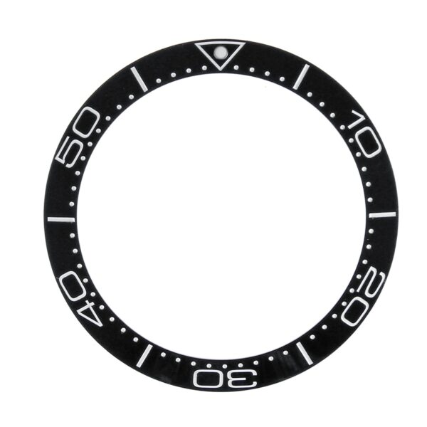 Black Bezel for Seiko Mods Seamaster 38x30.7mm in Ceramic