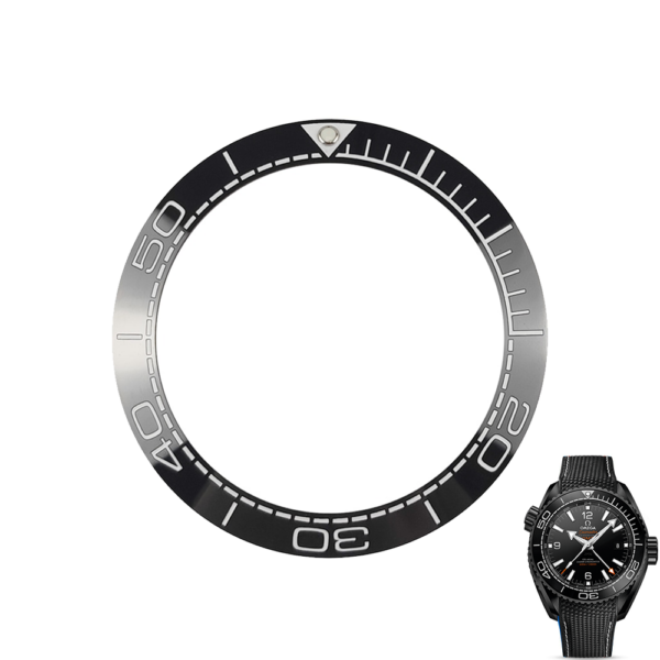 Black Bezel for Seiko Mods Seamaster 41.5/32.7mm in Ceramic