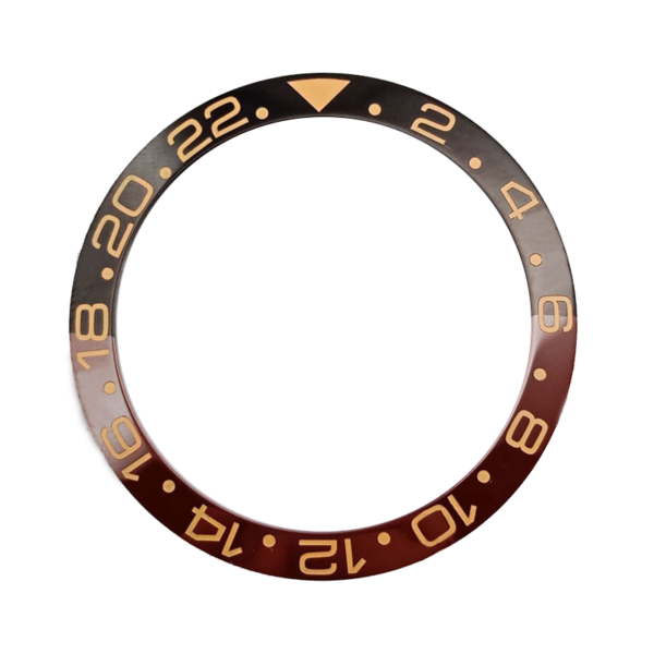 Black & Brown Insert Bezel Root Beer for Seiko Mods Submariner, GMT II Ceramic 38mm