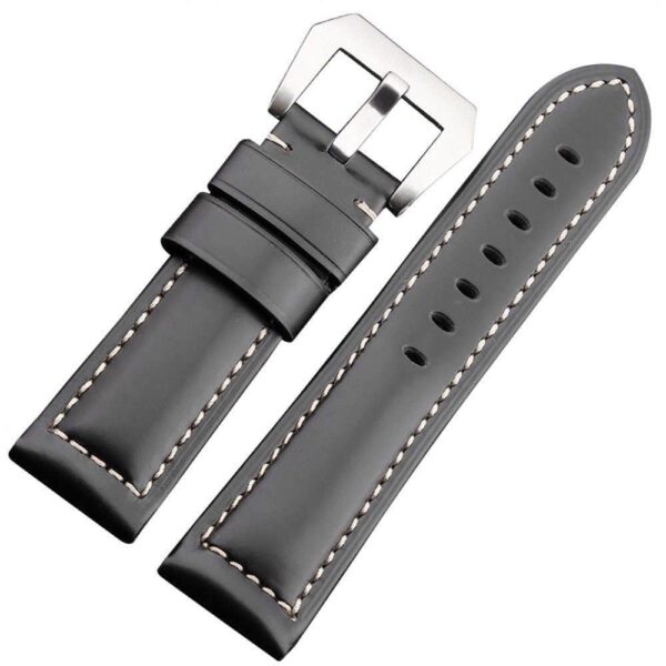 Black Calf Leather Strap for Luminor & Marina Mod
