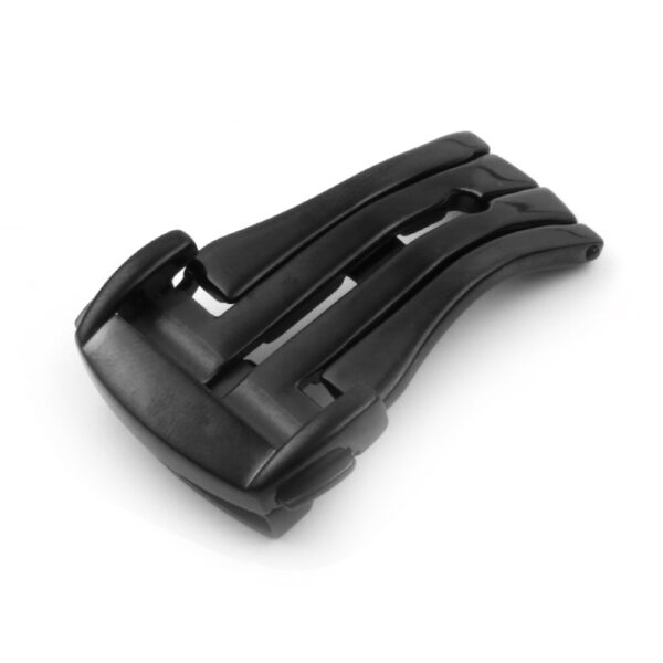 Black Folding Clasp Buckle for Seiko Mods Speedmaster, Planet Ocean in Stainless Steel - 16,18,20mm