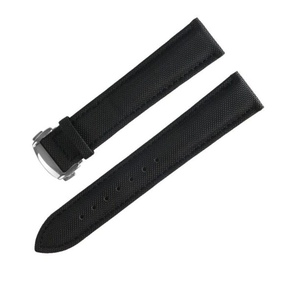 Black Nylon Strap Bracelet for Speedmaster, Seamaster Mod 18,20,22mm