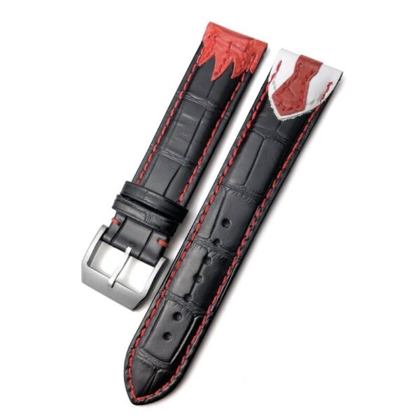 Black & Red Tie-Strap Joker/Clown Band Bracelet