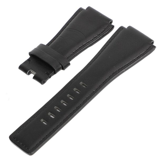 Black Stamped Leather Strap for BR01 &BR03 Mod