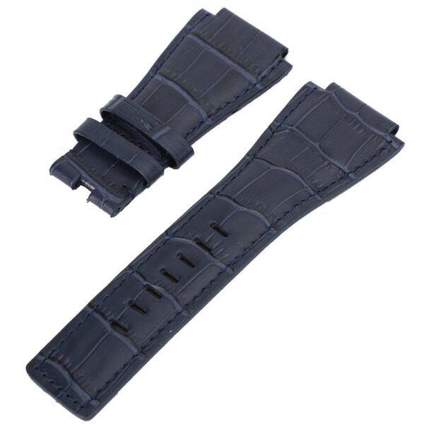 Blue Alligator Grain Leather Strap for BR01 & BR03 Mod