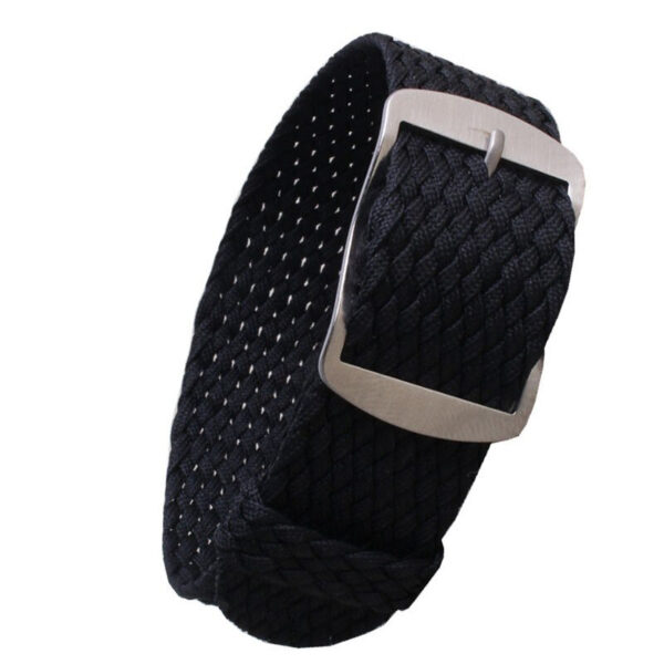 Black Strap Bracelet PERLON NATO - 3 Sizes