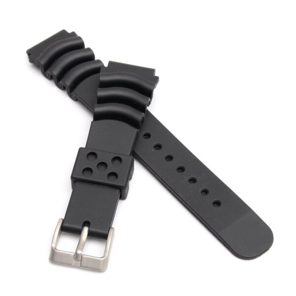 Black Strap for Seiko Diver, Marinemaster, Prospex in Rubber - 20,22mm