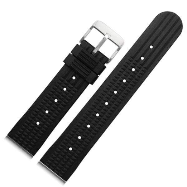 Black Strap for Seiko Marinemaster, Prospex, Diver   20,22mm In Rubber