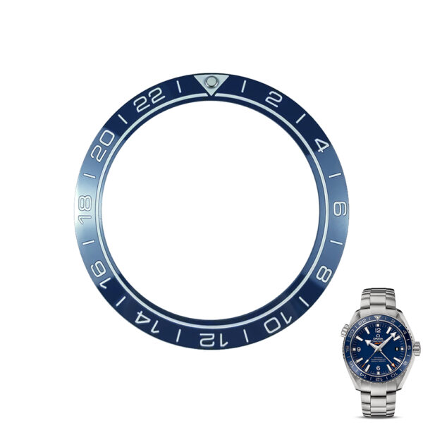 Blue Bezel for Seiko Mods Seamaster GMT 41.5/32.7mm in Ceramic