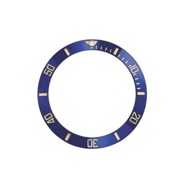 Blue & Gold Ceramic Bezel for Seiko Mods Submariner