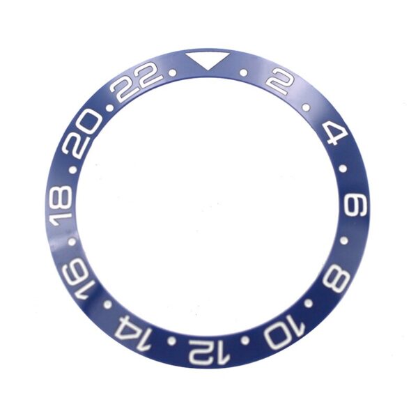 Blue Insert Bezel for Seiko Mods Submariner, GMT II Ceramic 38mm