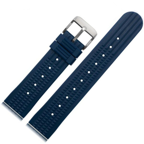 Blue Strap for Seiko Marinemaster, Prospex, Diver 20,22mm In Rubber