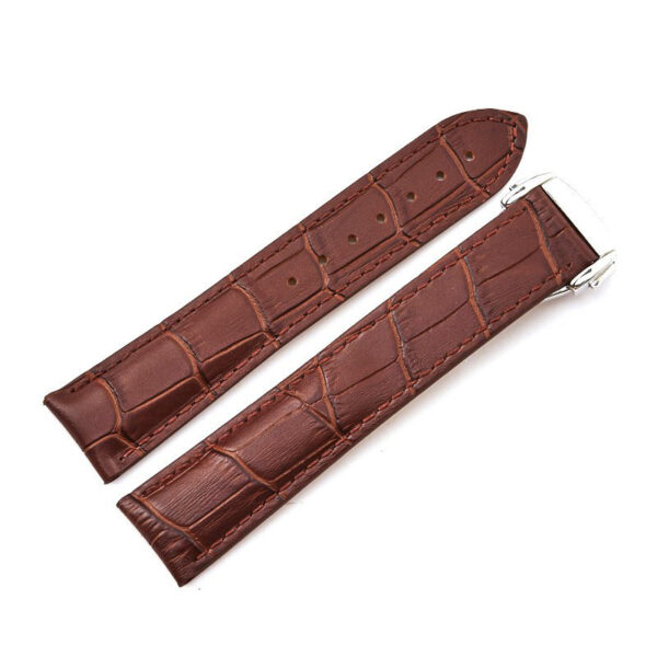 Brown Alligator Grain Leather Bracelet for Speedmaster, Seamaster