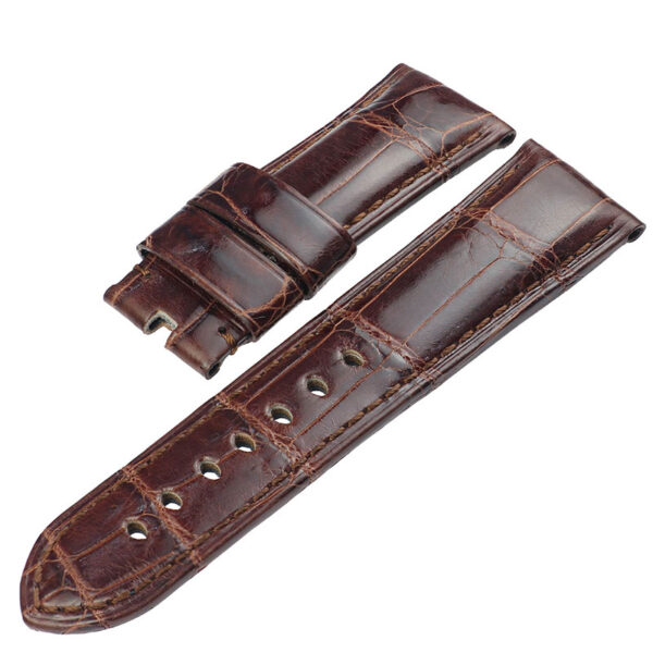 Brown Crocodile Strap Bracelet for Seiko Mod