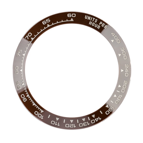 Brown & White Ceramic Bezel for Seiko Mods Daytona