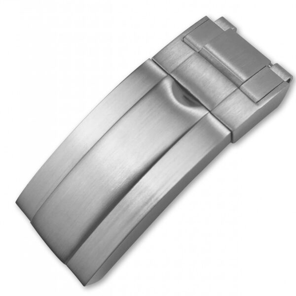 Brushed Steel Folding Clasp for Seiko Mods Submariner, GMT I & II Stainless Steel - 16mm