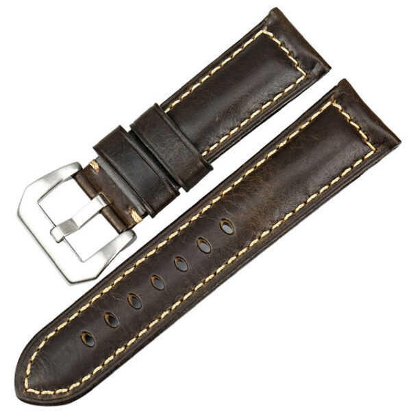 Distressed Brown Strap Luminor & Marina Mod 22, 24, 26mm In Aged Leather