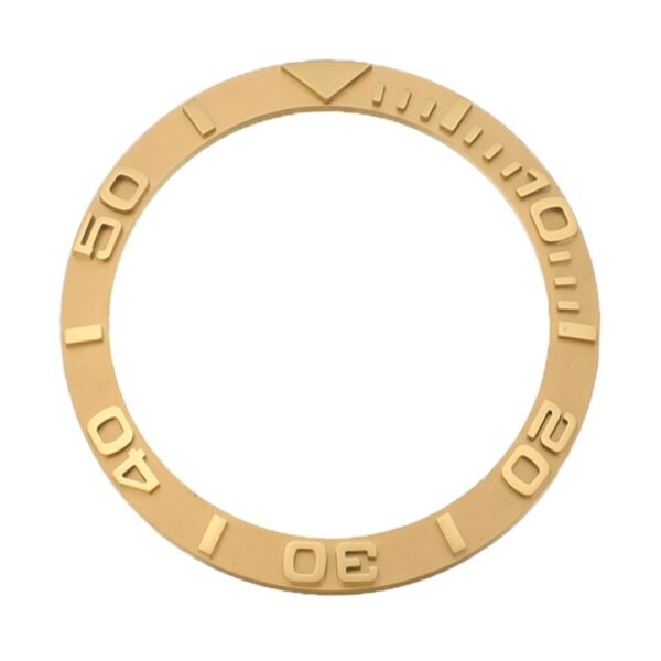 Gold Insert Bezel for Seiko Mods Yacht Master I Ceramic