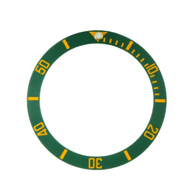 Green & Gold Ceramic Bezel for Seiko Mods Submariner