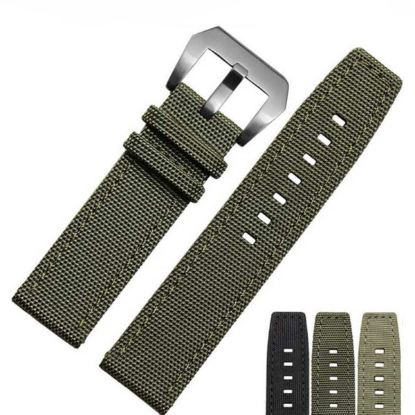 Green Nylon Strap for Luminor, Marina Mod - 22, 24, 26mm