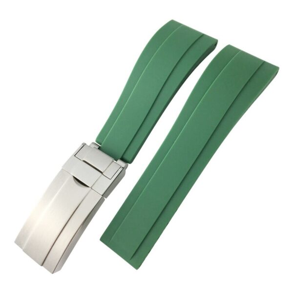 Green Strap for Seiko Mods Submariner, GMT, Daytona, Datejust 20mm In Rubber