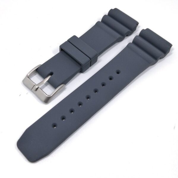 Grey Strap Seiko Series 5 Sport, Diver 22mm In Silicon