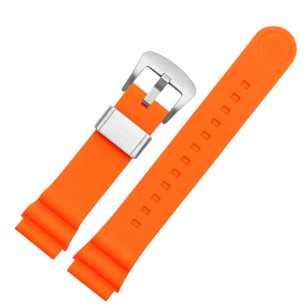 Orange Strap for Seiko Prospex, Marinemaster, SKX007  20,22mm In Rubber