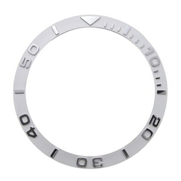 Platinized Insert Bezel for Seiko Mods Yacht Master I Ceramic