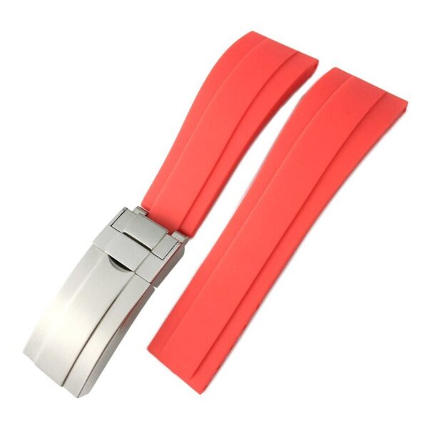 Red Strap for Submariner, GMT, Daytona, Datejust Mod 20mm In Rubber